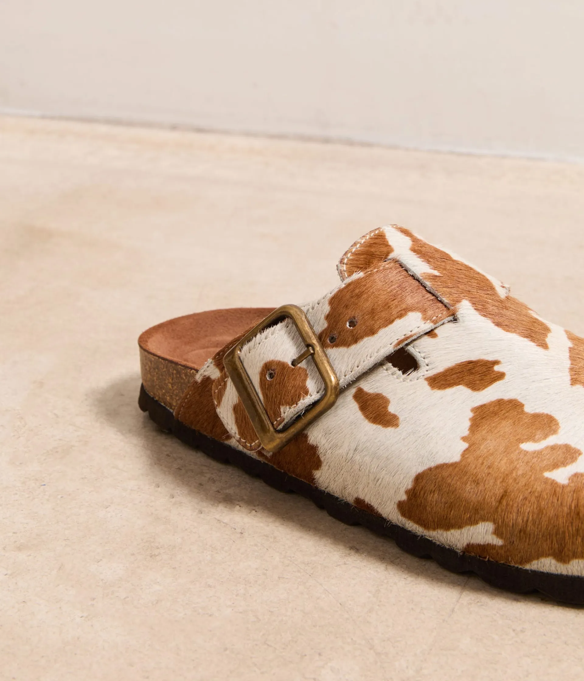 Femme Mellow Yellow Sandales, Mules-Sabots imprimé vache Marguerite