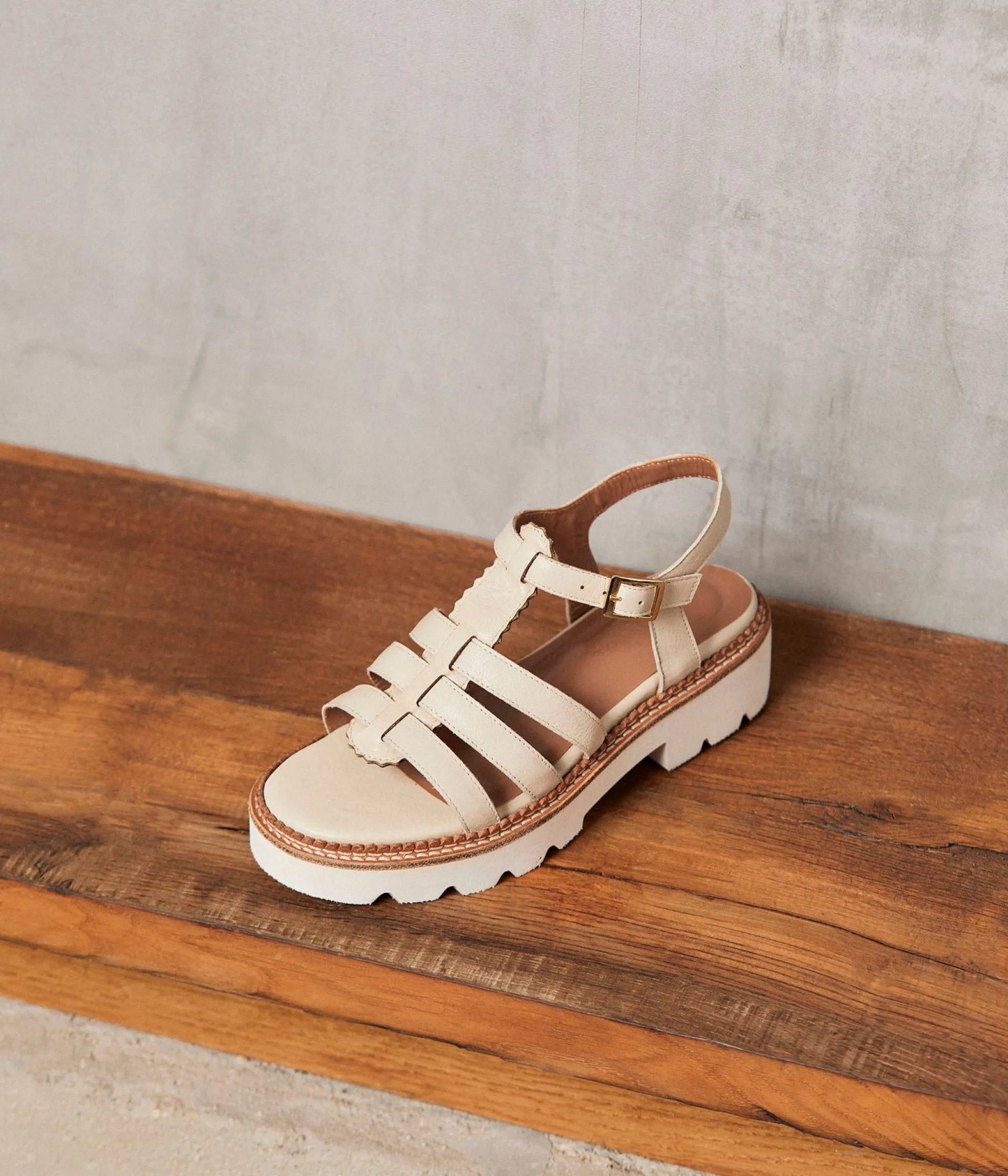 Femme Mellow Yellow Sandales, Mules-Sandale cuir écru Isidole