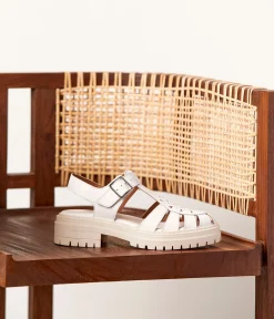 Femme Mellow Yellow Sandales-Sandales blanches Lison