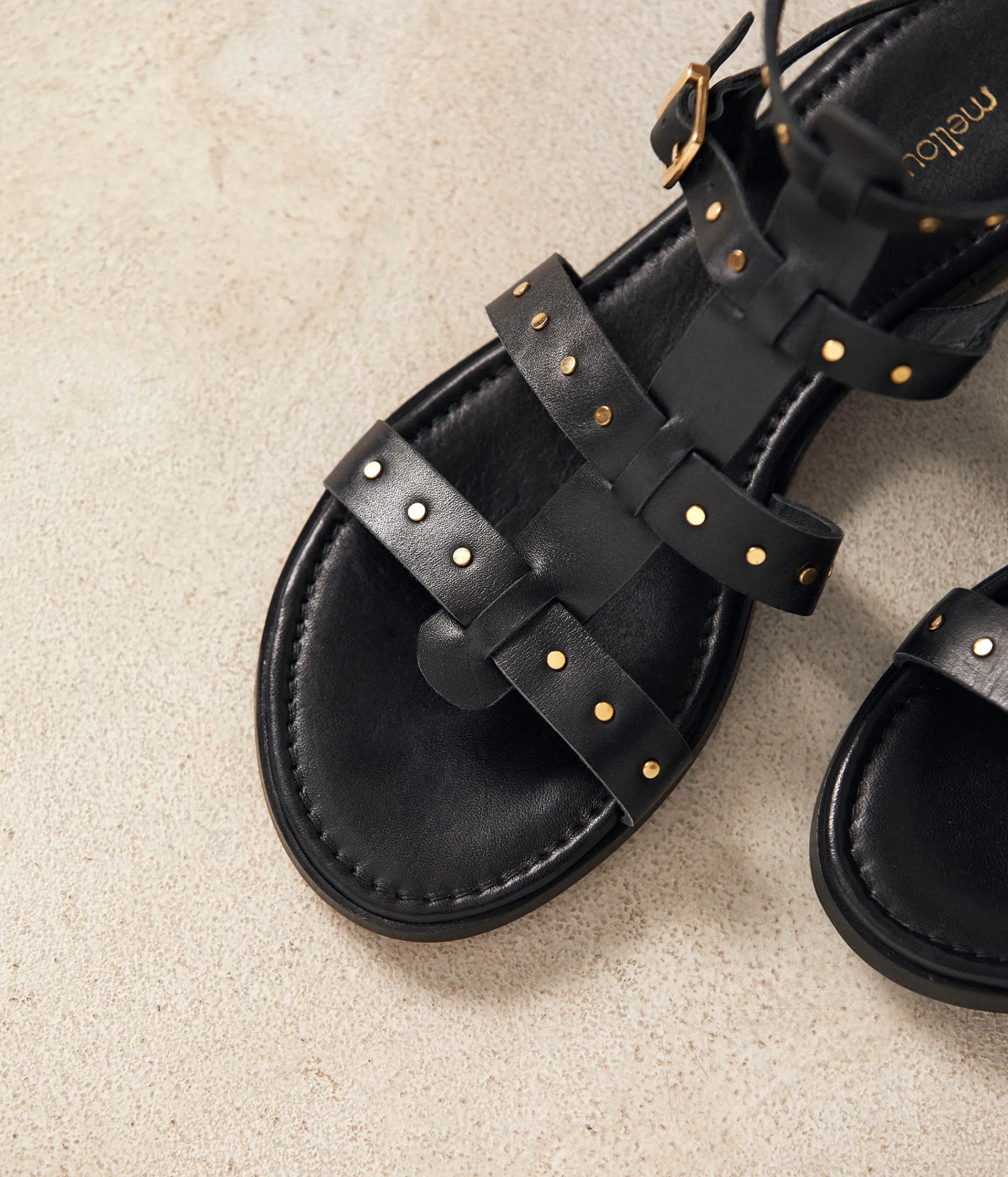 Femme Mellow Yellow Sandales, Mules-Sandales cloutées Cynthia