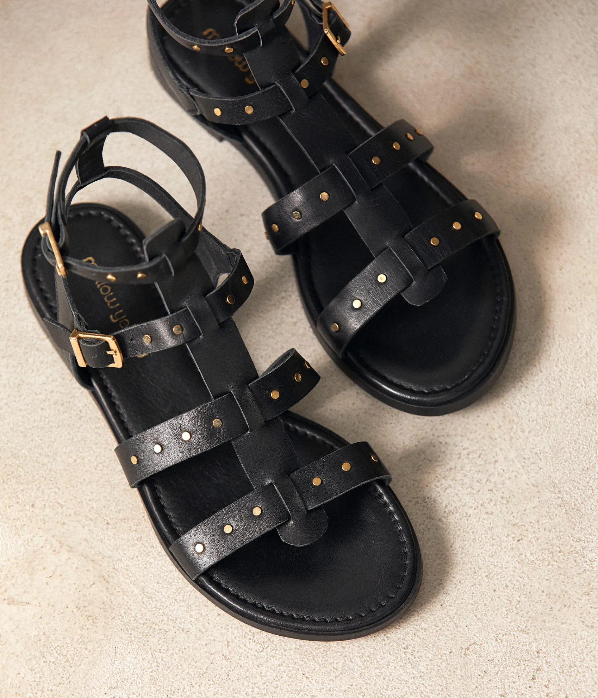 Femme Mellow Yellow Sandales, Mules-Sandales cloutées Cynthia