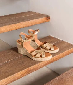 Femme Mellow Yellow Espadrilles-Sandales compensées dées Ellaria