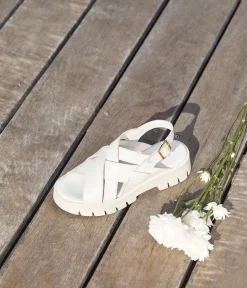 Femme Mellow Yellow Sandales-Sandales écrues Malo