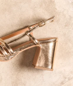 Femme Mellow Yellow Sandales-Sandales cuir dé June