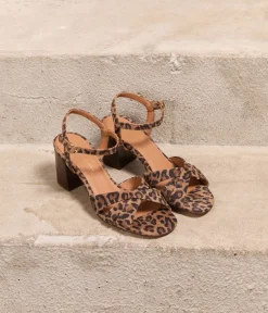 Femme Mellow Yellow Sandales-Sandales léopard Emanuela