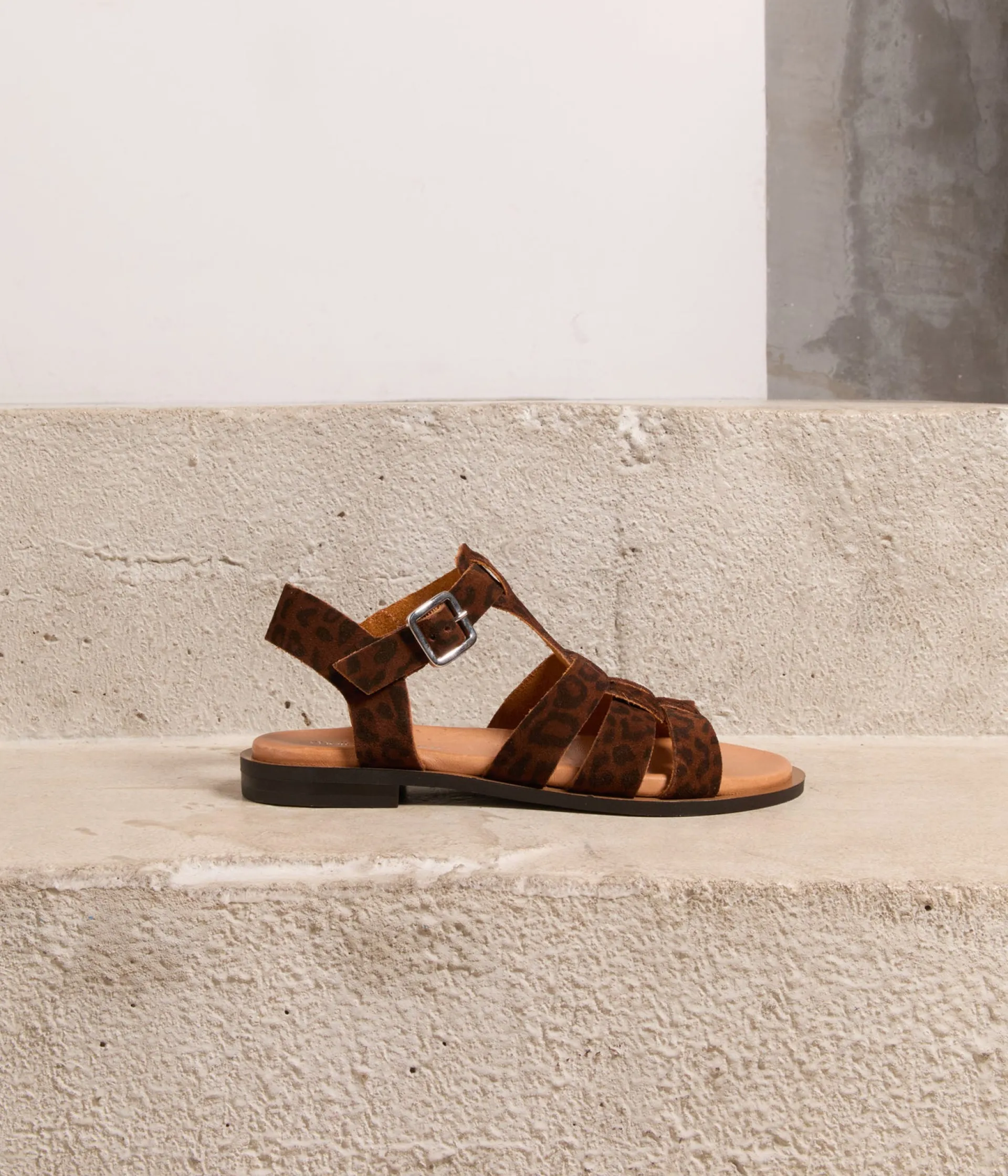 Femme Mellow Yellow Sandales-Sandales léopard Isadora