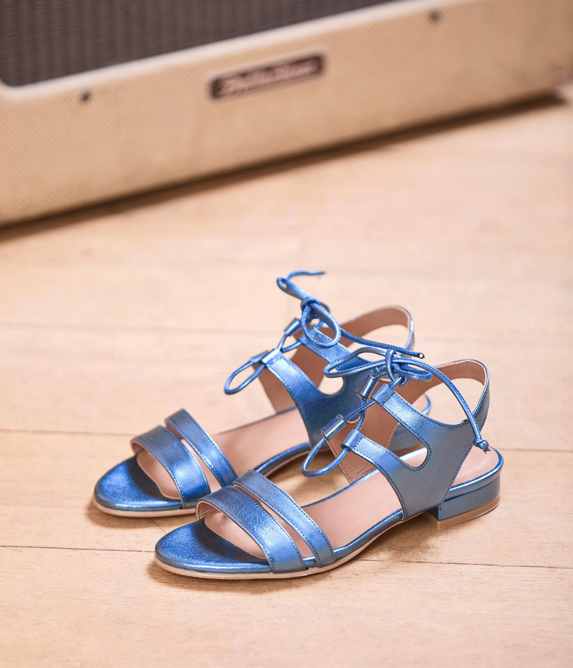 Femme Mellow Yellow Sandales-Sandales métallisées Rachel