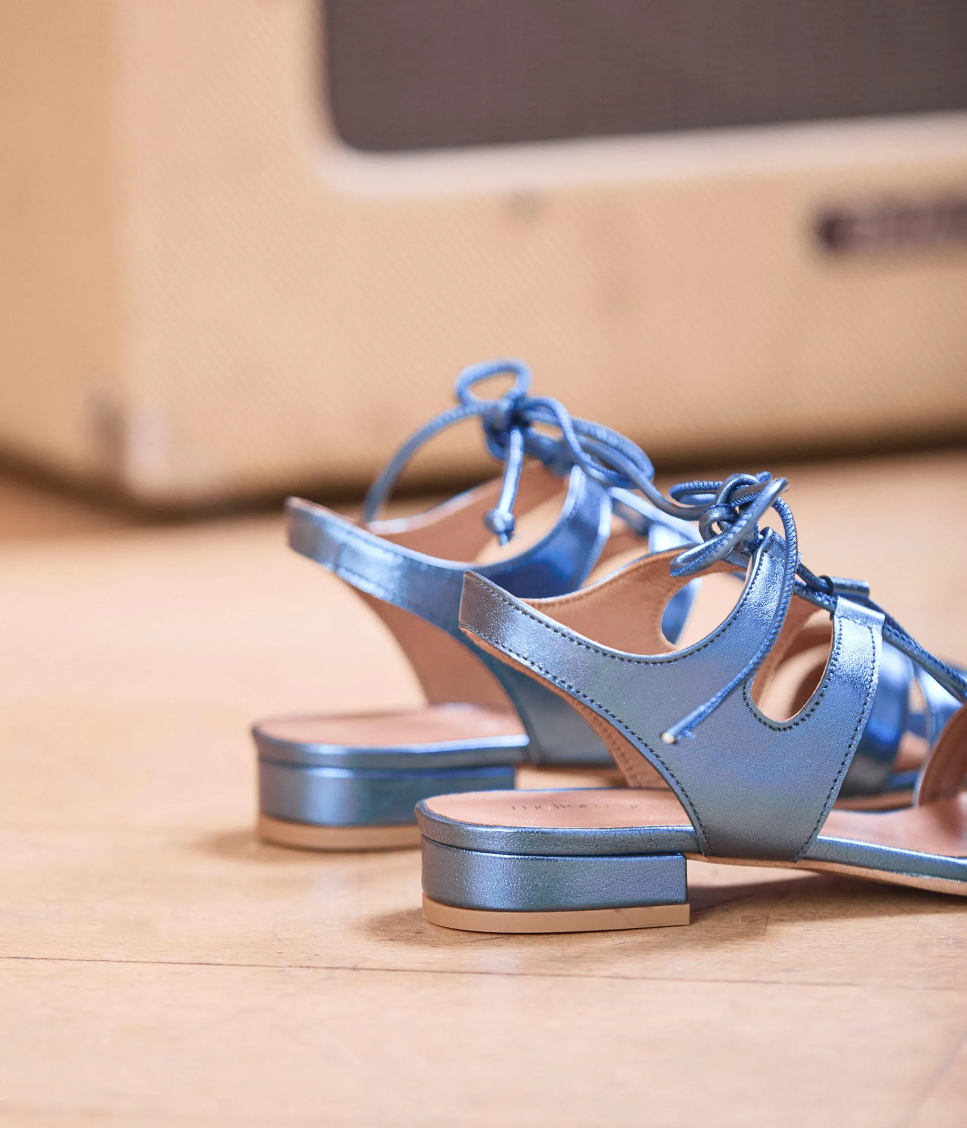 Femme Mellow Yellow Sandales-Sandales métallisées Rachel