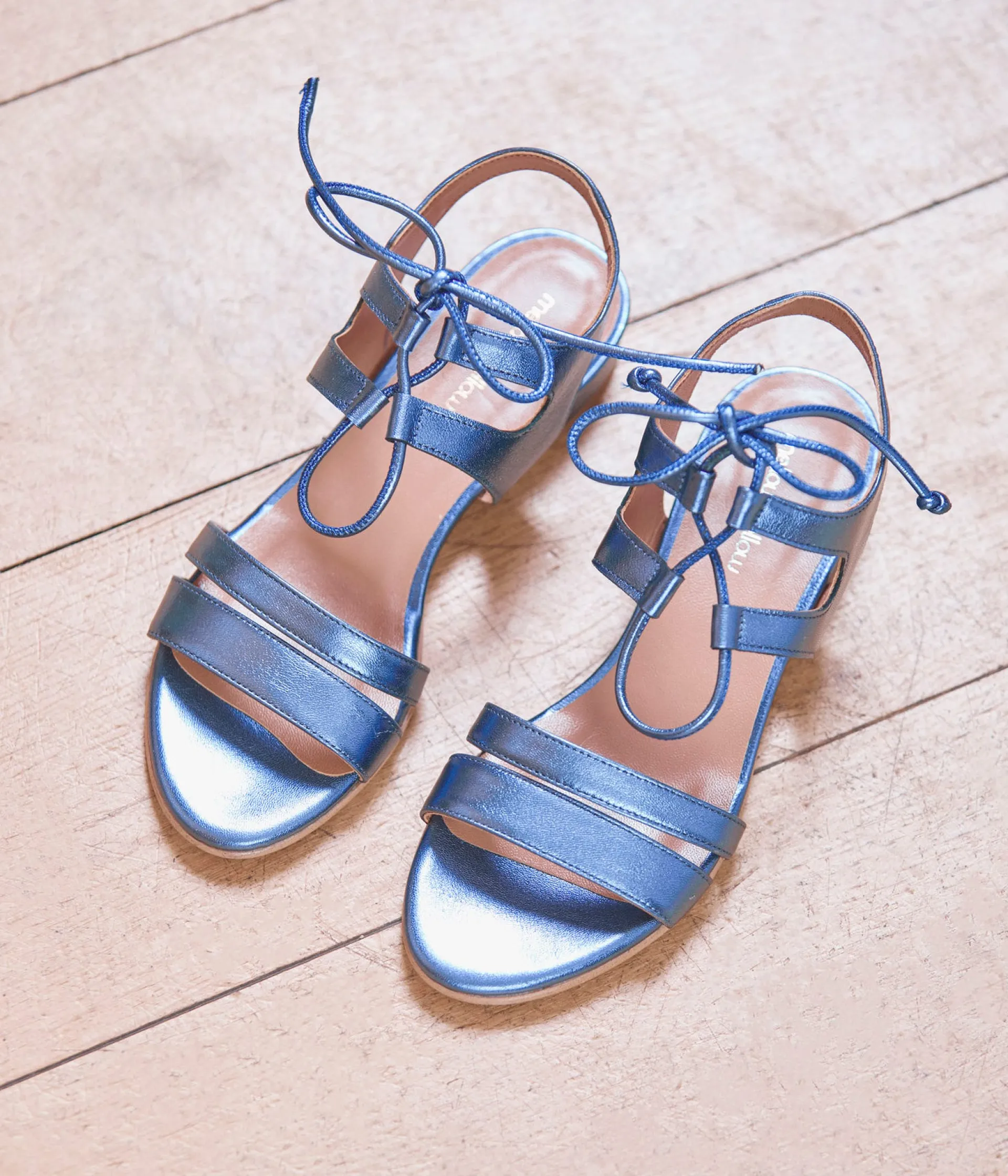 Femme Mellow Yellow Sandales-Sandales métallisées Rachel