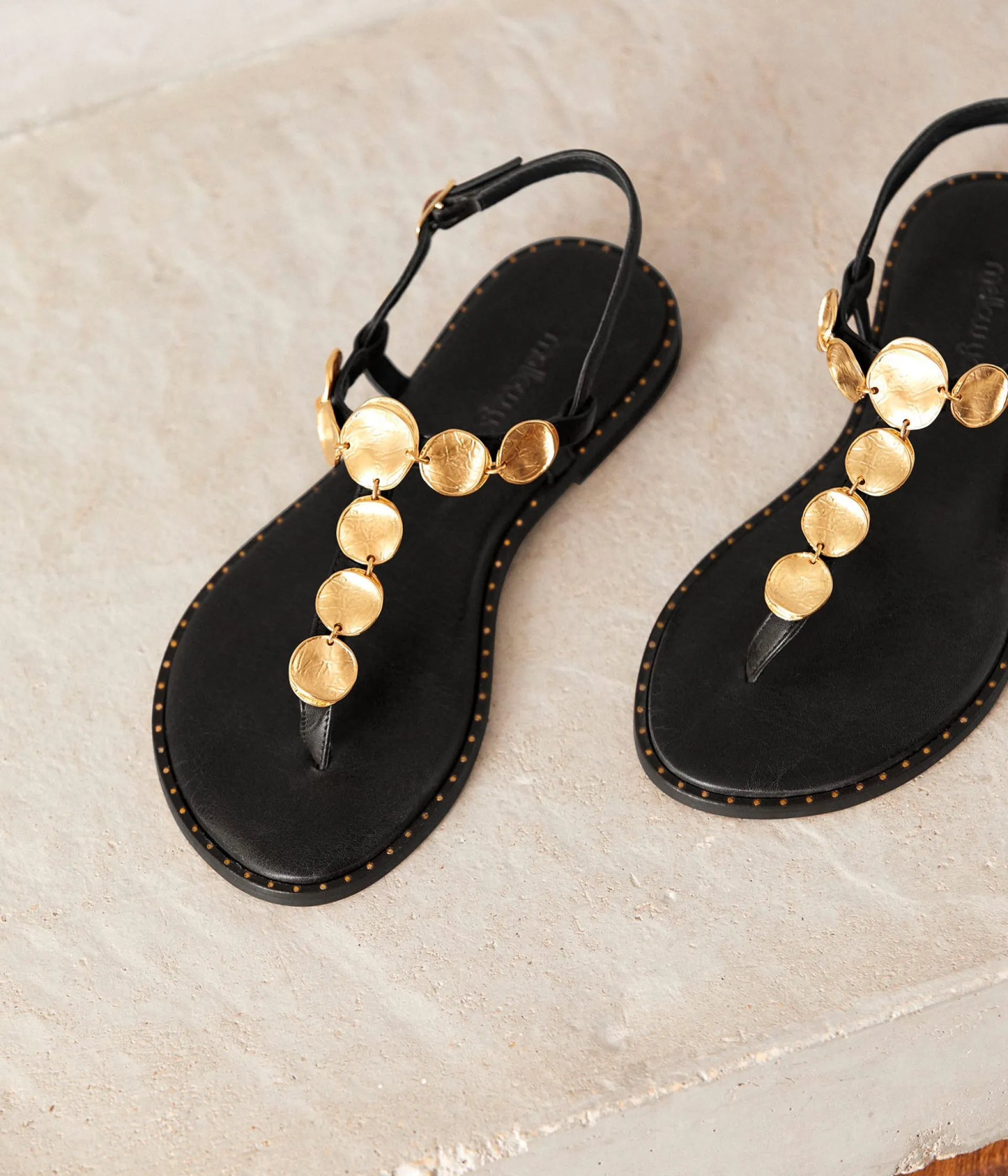 Femme Mellow Yellow Sandales-Sandales noires Nevena