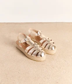 Femme Mellow Yellow Espadrilles-Sandales platefme cde Atlas