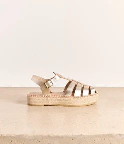 Femme Mellow Yellow Espadrilles-Sandales platefme cde Atlas