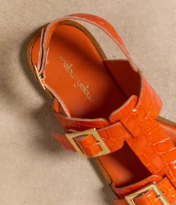 Femme Mellow Yellow Sandales-Sandales plates Nikki