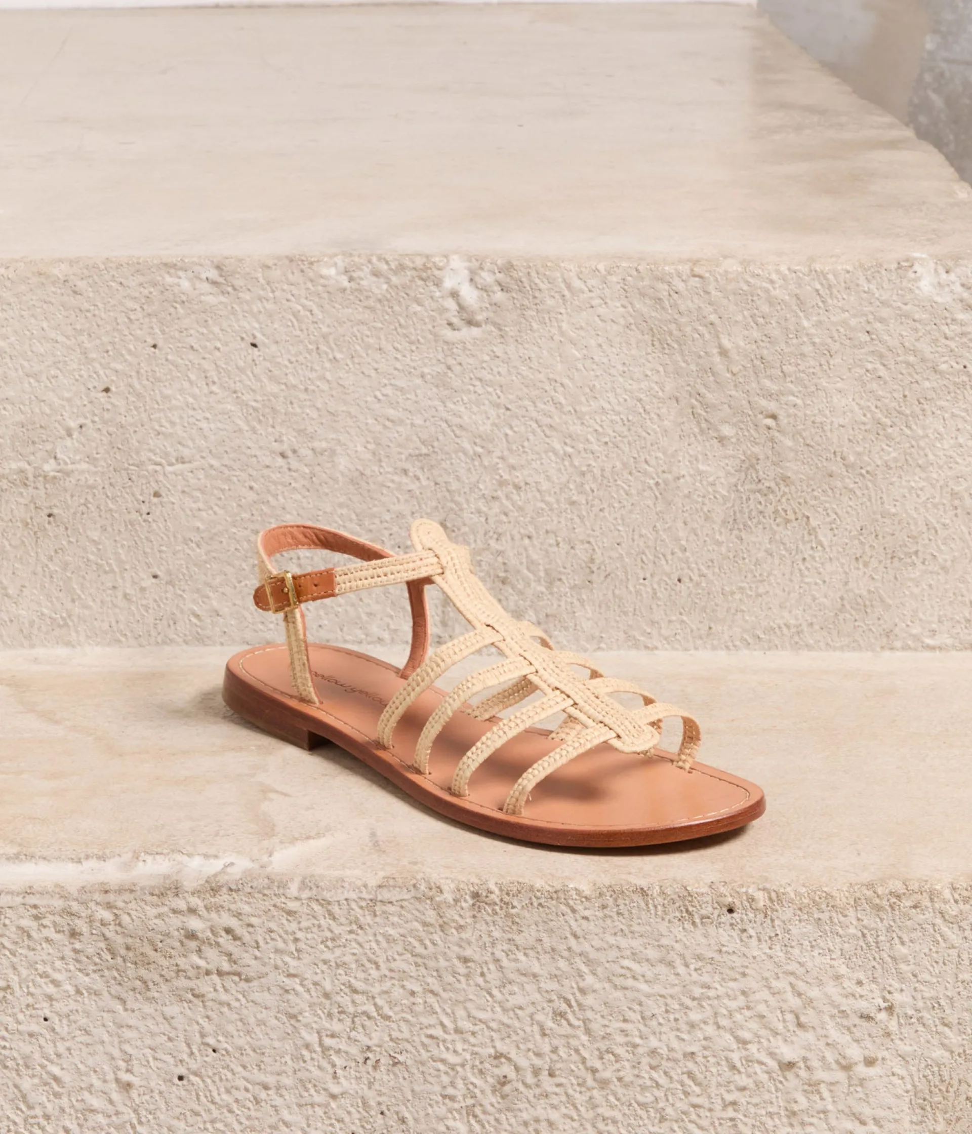 Femme Mellow Yellow Sandales, Mules-Sandales plates tressées Raffy