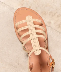 Femme Mellow Yellow Sandales, Mules-Sandales plates tressées Raffy