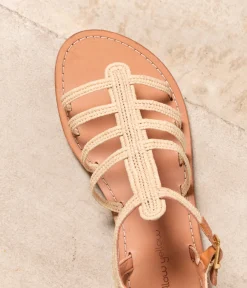 Femme Mellow Yellow Sandales, Mules-Sandales plates tressées Raffy