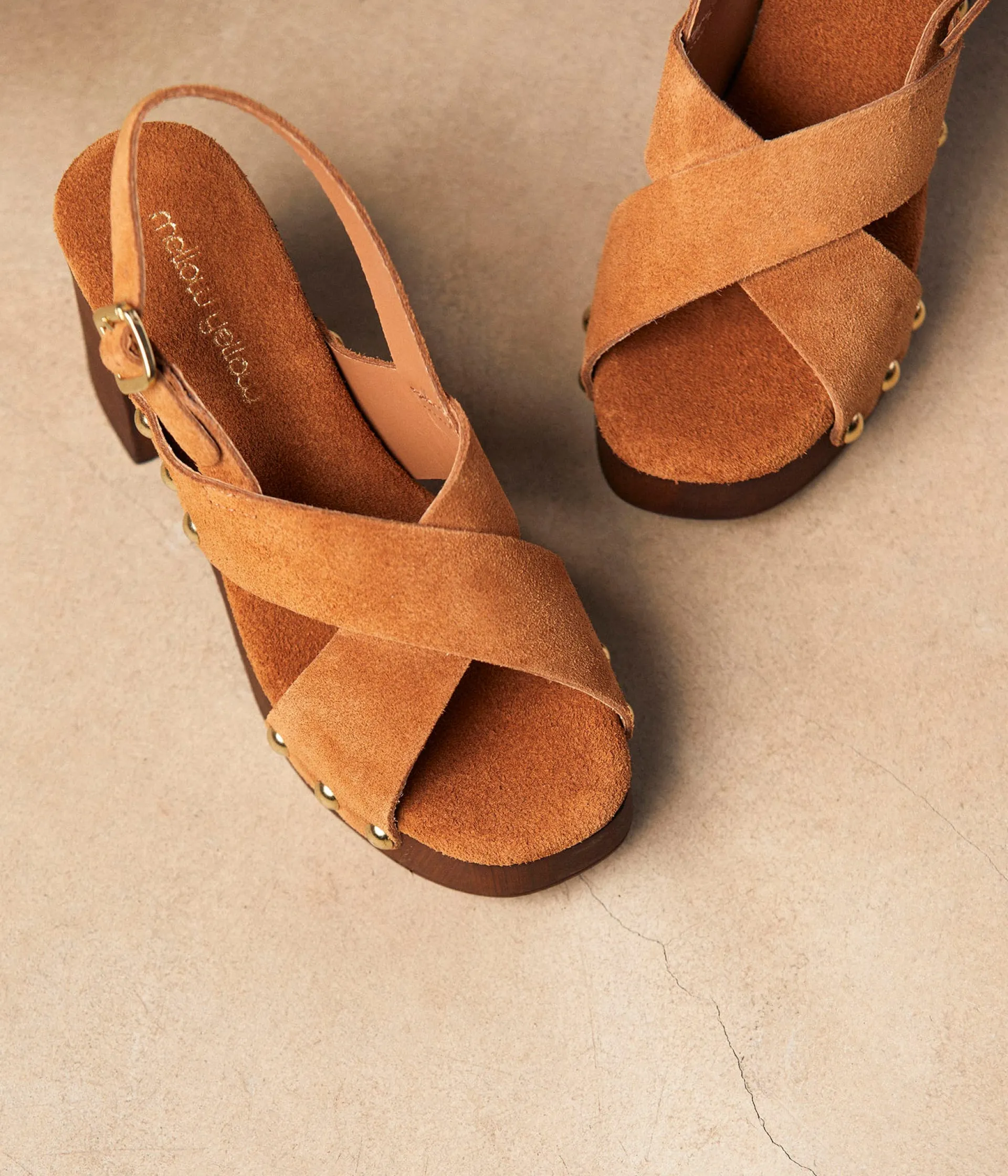 Femme Mellow Yellow Sandales-Sandales talon bois Sabine