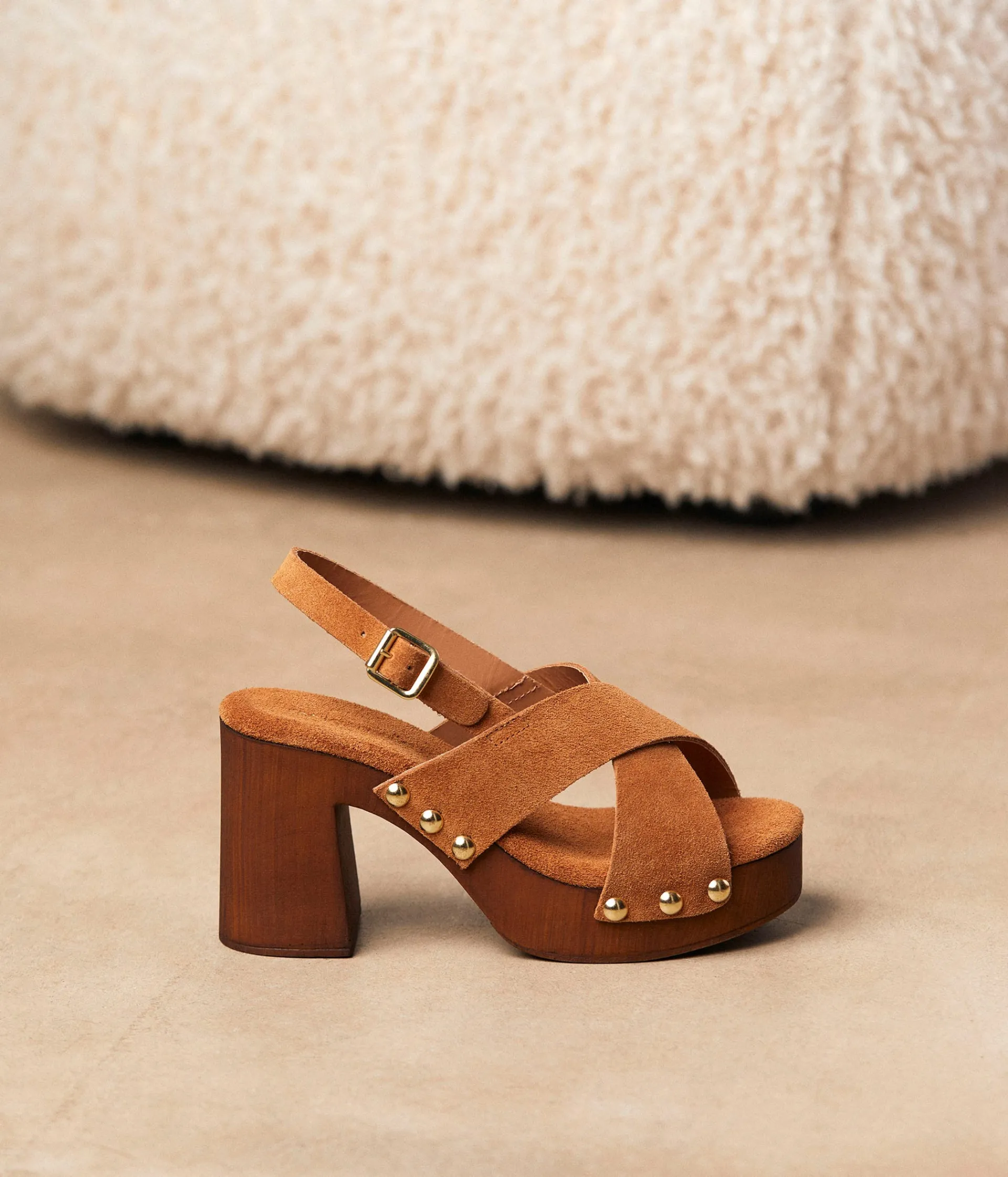 Femme Mellow Yellow Sandales-Sandales talon bois Sabine