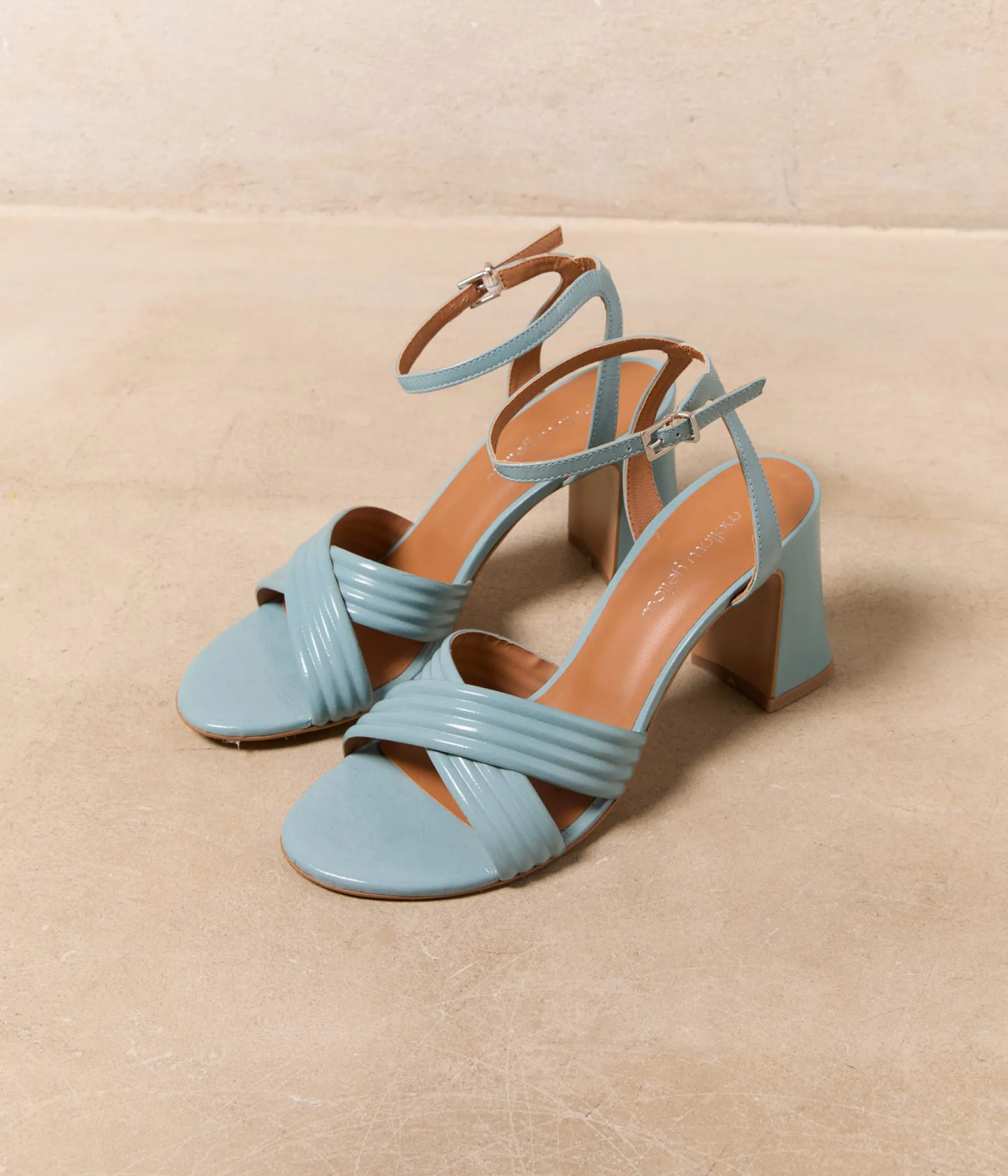 Femme Mellow Yellow Sandales-Sandales talon ciel Luisa