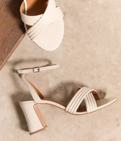 Femme Mellow Yellow Sandales-Sandales talon écrues Luisa