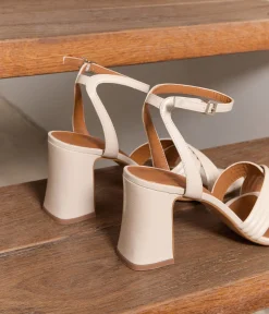 Femme Mellow Yellow Sandales-Sandales talon écrues Luisa