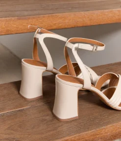 Femme Mellow Yellow Sandales-Sandales talon écrues Luisa