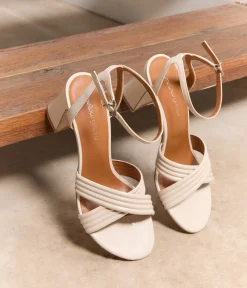 Femme Mellow Yellow Sandales-Sandales talon écrues Luisa