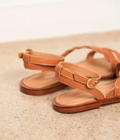 Femme Mellow Yellow Sandales-Sandales tressées cognac Selma