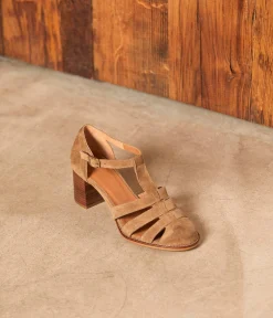 Femme Mellow Yellow Sandales, Mules|Escarpins-Sandales velours Justine