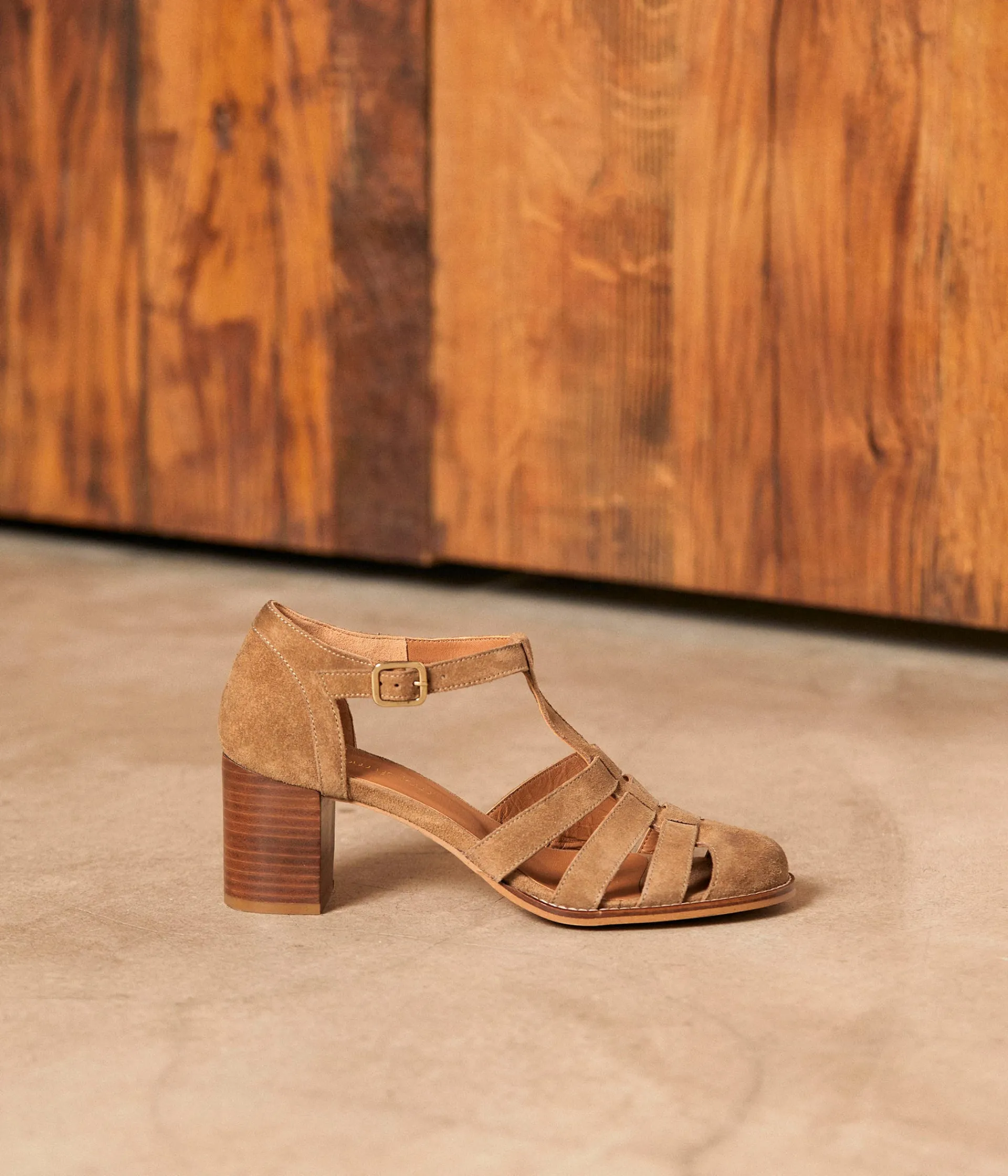 Femme Mellow Yellow Sandales, Mules|Escarpins-Sandales velours Justine