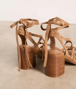 Femme Mellow Yellow Sandales-Sandales velours Leva