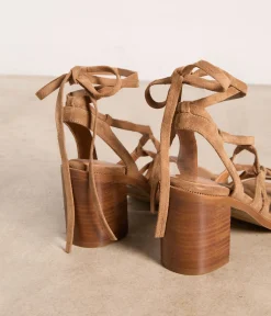 Femme Mellow Yellow Sandales-Sandales velours Leva