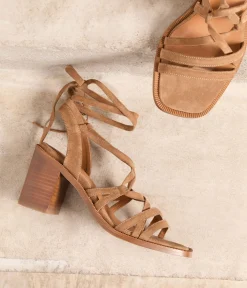 Femme Mellow Yellow Sandales-Sandales velours Leva