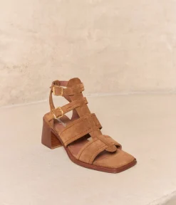 Femme Mellow Yellow Sandales-Sandales velours tabac Faustine