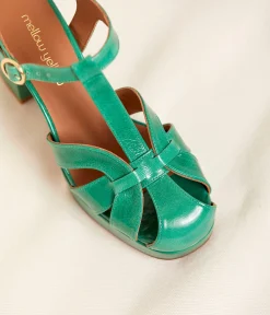 Femme Mellow Yellow Sandales-Sandales vertes Lauriane