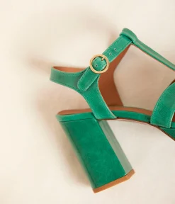 Femme Mellow Yellow Sandales-Sandales vertes Lauriane