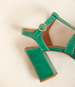 Femme Mellow Yellow Sandales-Sandales vertes Lauriane