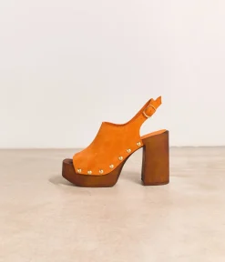 Femme Mellow Yellow Sandales-Sandales-sabots orange Bonnie