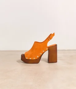 Femme Mellow Yellow Sandales-Sandales-sabots orange Bonnie