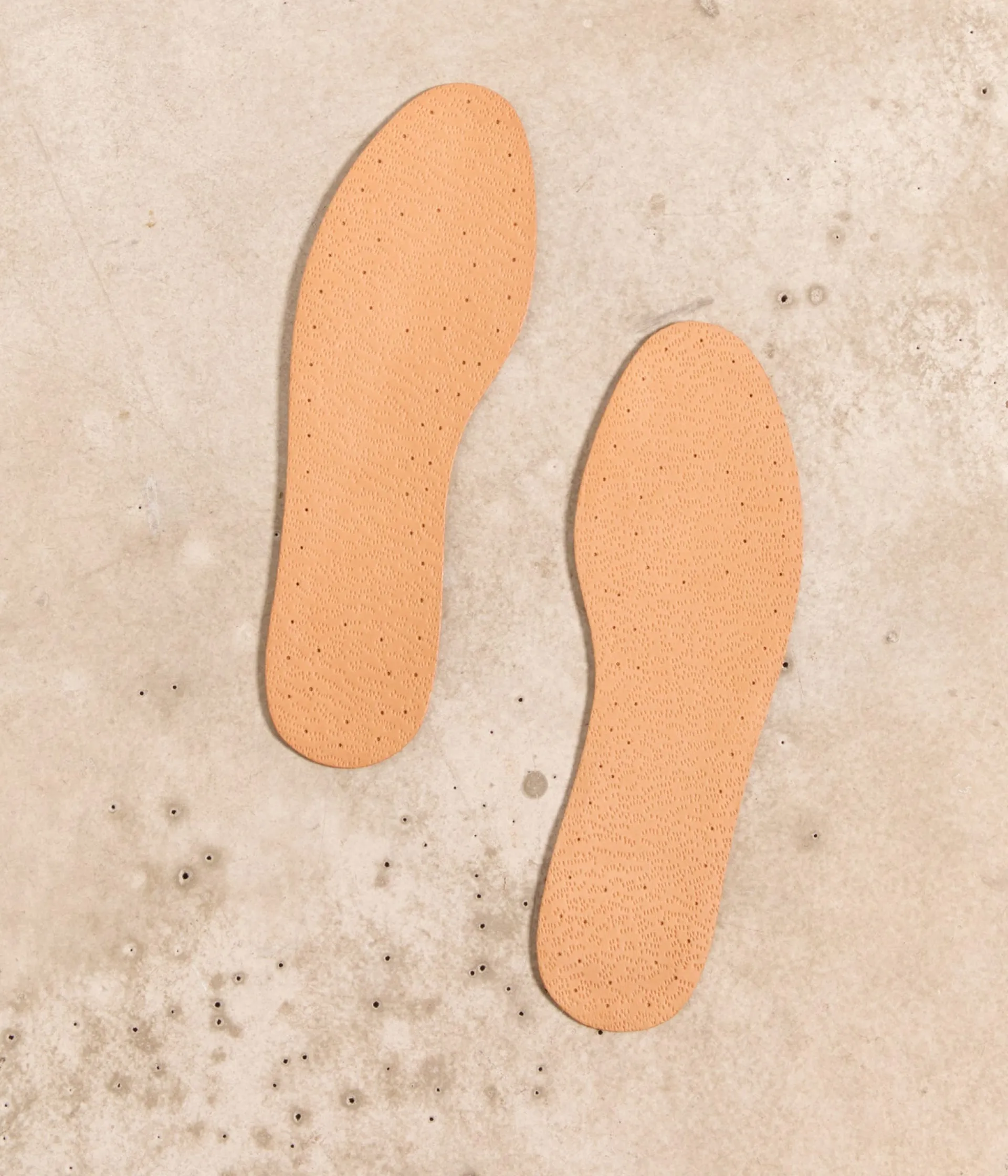 Mellow Yellow Semelles-Semelles naturelles en cuir