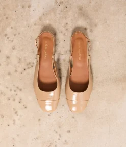 Femme Mellow Yellow Ballerines, Slingbacks-Slingbacks s vernies Georgia