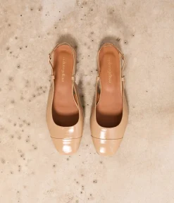 Femme Mellow Yellow Ballerines, Slingbacks-Slingbacks s vernies Georgia