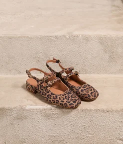 Femme Mellow Yellow Ballerines, Slingbacks-Slingbacks imprimé léopard Daisy