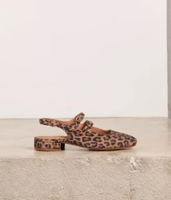 Femme Mellow Yellow Ballerines, Slingbacks-Slingbacks imprimé léopard Daisy