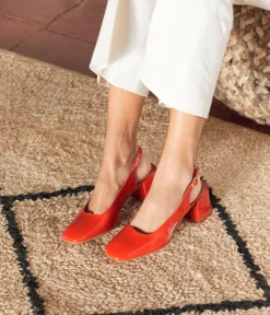 Femme Mellow Yellow Escarpins, Babies-Slingbacks orange Catalina