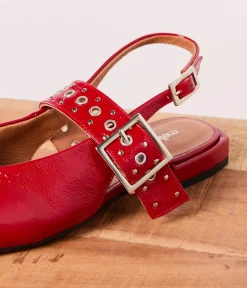 Femme Mellow Yellow Ballerines, Slingbacks-Slingbacks s vernies Mirabelle