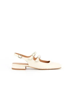 Femme Mellow Yellow Ballerines, Slingbacks-Slingbacks vernies Daisy