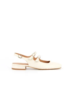 Femme Mellow Yellow Ballerines, Slingbacks-Slingbacks vernies Daisy