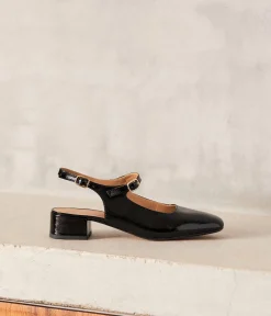 Femme Mellow Yellow Ballerines, Slingbacks-Slingbacks vernies es Clarissa