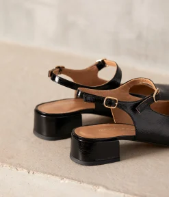 Femme Mellow Yellow Ballerines, Slingbacks-Slingbacks vernies es Clarissa